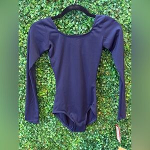 New Capezio Long Sleeve Navy Leotard